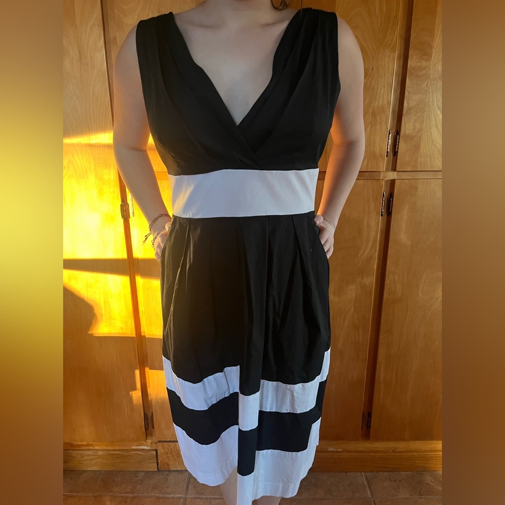 Black and White Women's Dress